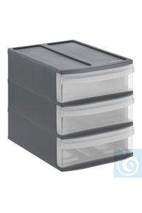 Schubladenbox 395x255x203 mm Mit transparenten Schubladen. Bestechen durch...
