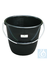Eimer 10 lt, Recyclingmaterial (PP) Stabile, schwarze Eimer in zwei Grössen...