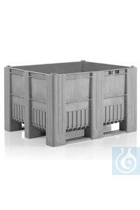 Palettenbox CB3, 1200x1000x740mm, PE, he Grossvolumig. Robust....