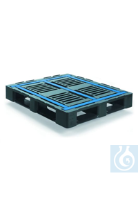 Industriepalette CR3-5 ECO, PE-HD, schwa 5-KUFEN FENSTERPALETTE AUS...