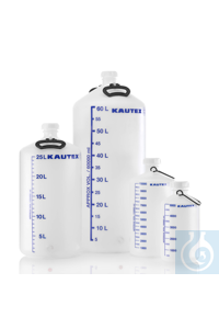 Industrie-Flasche PE-HD 5 lt, graduiert natur/durchscheinend, zylindrisch,...