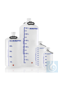 Industrie-Flasche PE-HD 5 lt, mit Anschl natur/durchscheinend, mit...