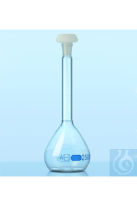 Messkolben 5 ml Borosilikatglas Blaue Skala, mit Ringmarke und neuem...