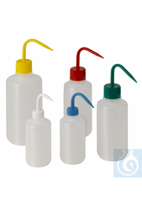 Enghals-Spritzflasche 250 ml weiss natur/durchscheinend mit farbigen...