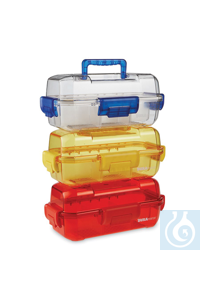 DURAPORTER Transportbox rot Sicherheits-Transportbox aus transparentem...