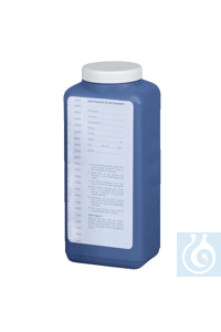 Mehrzwecksammelflasche 2'500ml, PE-HD Aus transluzent blau eingefärbtem...