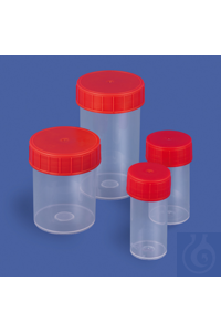 Probengefäss steril PP 40 ml transparent mit flachem Boden und dicht...