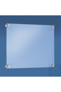 Plakathalter A5 mit Distanzhülsen Bestehend aus 2 Acrylglasplatten 3 mm und 4...