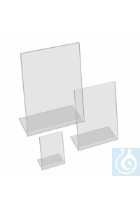 Schilderhalter A6 hoch Gefertigt aus hochwertigem transparentem Acrylglas,...