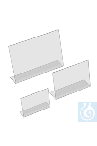 Schilderhalter A6 quer Gefertigt aus hochwertigem transparentem Acrylglas,...