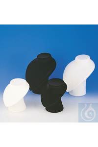 Schmuckbüste samtiert weiss 240 mm Diese Büste ist aus gepresstem Polystyrol...