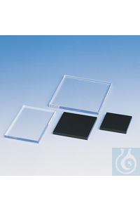 Acrylplättchen transparent 60 x 60 mm Kanten poliert, transparent oder...