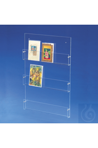 Kartenwandhalter Acryl transparent, 3 Fä Gefertigt aus hochwertigem...