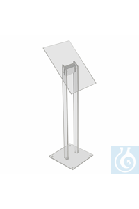 Info-Ständer Acryl 700 mm, A4 hoch Schlichter, eleganter Info-Ständer,...