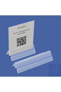 M-Clip-Halter Acryl 105 mm mit Einschub Gefertigt aus hochwertigem...