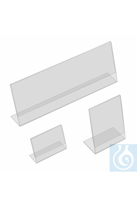 Schilderhalter 57 x 83 mm Gefertigt aus hochwertigem transparentem Acrylglas,...