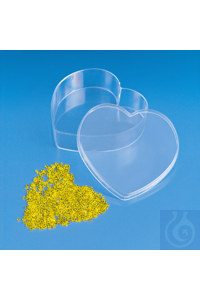 Herzdose transparent Formschöne Präsentier- und Aufbewahrungsdose in...