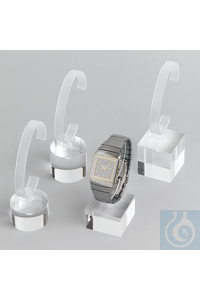 Uhren-Display Herren viereckig 40 mm, Hö Mit massivem, transparentem...