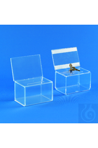 Spende-Box mit Schloss Gefertigt aus hochwertigem transparentem Acrylglas,...
