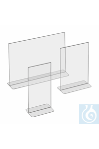 Schilder- oder Menuhalter 1/3 A4 Gefertigt aus hochwertigem transparentem...