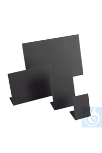 L-Schilder schwarz 1mm A8 1 mm stark, schwarz, gebogen, beschriftbar mit...
