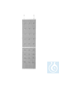 Lochblech-Element 315 x 1150 mm Silbberfarbig, verwendbar als Wandmodell oder...