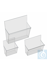 Prospektfach transparent  1/3A4 hoch Gefertigt aus transparentem...