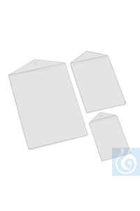 Preishüllen A7 hoch Aus Weich-PVC transparent, oben gelocht.