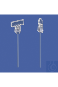 Steck-Halter Flachklemme 20 mm Gefertigt aus transparentem Kunststoff.