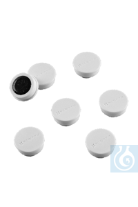 Magnete weiss Ø 20 mm Zur Befestigung von Dokumenten, Zetteln etc. auf...