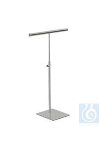 Ketten- und Foulardständer Stufenlos höhenverstellbar, Bodenplatte 130 x 150 mm.