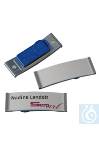 Namensschild polar® metal Attraktives Design und hochwertige metallische...