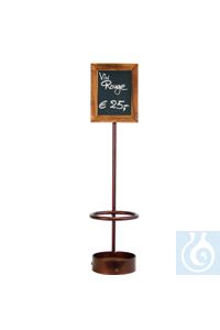 Weinhalter mit Holzrahmen Mit Holzrahmen und Beschriftungstafel. Zum...