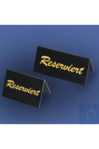 Dachschild Reserviert 75 mm Aus Kunststoff , 1 mm stark, mit Aufdruck...