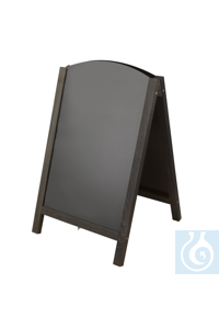 Kundenstopper Holz schwarz 550 x 850 mm Aus solidem Holz. Einfach zu...
