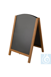 Kundenstopper Holz teak 550 x 850 mm Aus solidem Holz. Einfach zu...