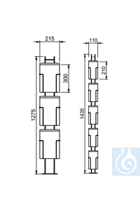 Stele für Prospekte 3x A4/HF Karten-Stelen aus filigranen Drahtleitern, 100%...