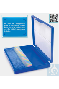 slide boxes-25 slides-with hinged lid-white slide boxes - 25 slides - with hinged lid - white