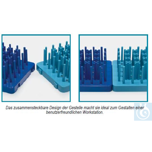 tube rack-ABS-hedgehog ( peg ) type-for tubes 1...