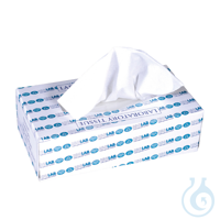 Mouchoirs en papier en boîte distributrice-195x195 mm-100 pièces Serviettes en papier, cellulose,...