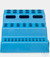 RACK FÜR MIKRORÖHRCHEN-DREISTUFIG- 165 x 125 x60 MM-FARBSORTIERT-BLAU Gestell...
