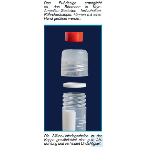 KRYOROeHRCHEN-5 ML-PP-SILIKONDICHTUNG- STERIL-F...