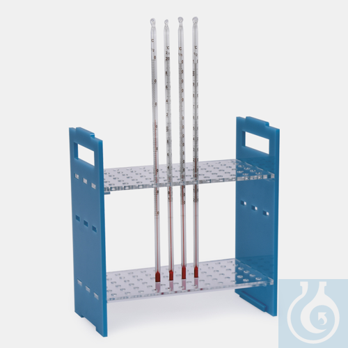 NMR tube / thermometer stand-adjustable height