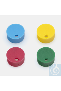 INSERTS DE BOUCHAGE POUR CRYOTUBES-VERT Inserts de fermeture pour cryotubes, les bouchons sont...