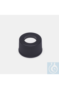 BOUCHONS POUR FLACONS FILETÉS-NOIRS -SILICONE/PTFE-SANS FENTE-N13 Bouchons pour les flacons à...