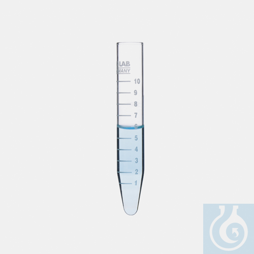 ZENTRIFUGUNROeRCHEN-KONISCHES GLAS-WEIss GRAD.-...