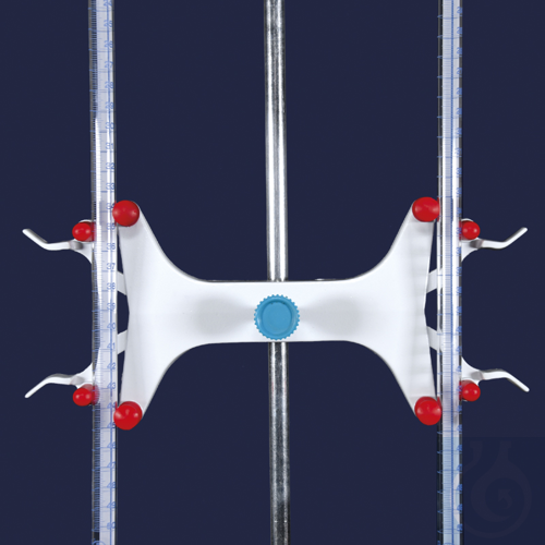 burette clamp-for 2 burettes-steel