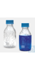 bottle - ISO - screw cap - medium neck - Boro glass - clear - 2000ml - coated