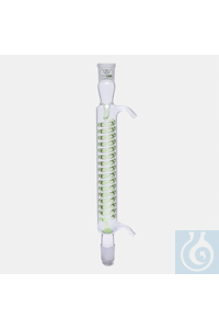 condenser-spiral-160 mm-Socket : NS 14/23-Cone : NS 14/23-glass side arm condenser - spiral - 160...