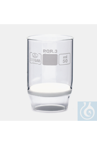 GOOCH CREUSET FILTRANT-AVEC PLAQUE FILTRANTE-50 ML -TYPE 2D-P = 1 Creuset Gooch, en verre, avec...